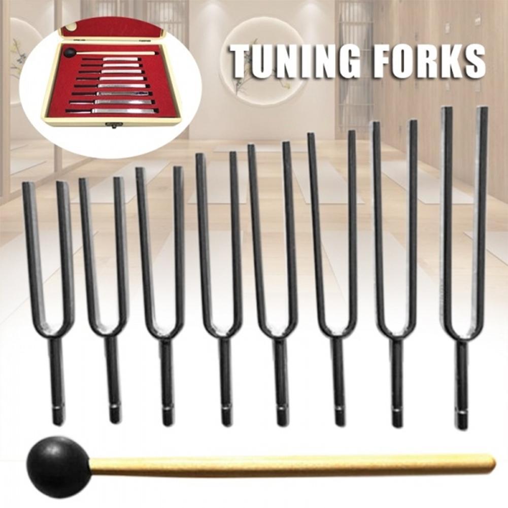 Tuning Fork Set, 8 Set Music Tuning Fork, Teaching Tuning Fork Set, 256-512HZ