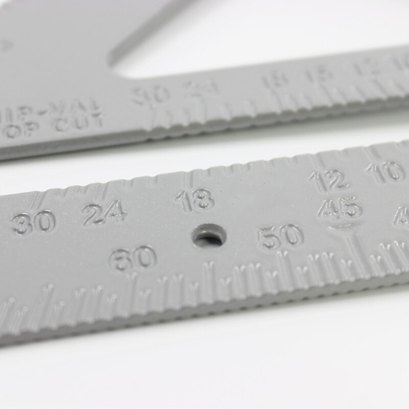 7inch Aluminum Alloy Ruler Square Ruler Woodworking Measurement Tool Carpenter Square Speed Layout Tool