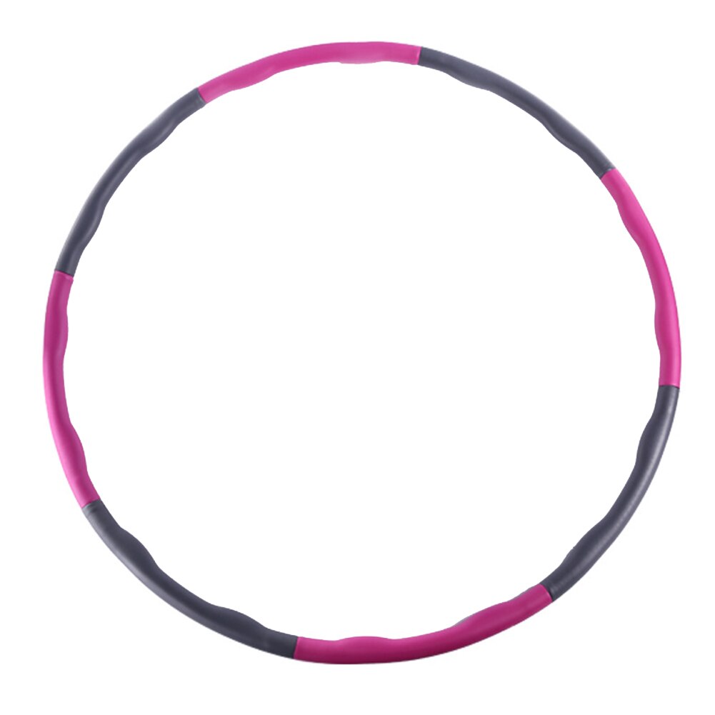 8 Knots Fitness Hoop Removable PE Hoop Yoga Waist Sport Weighted Hoops Exercise Slimming Massage Loop Fitness Circle Indoor Gym