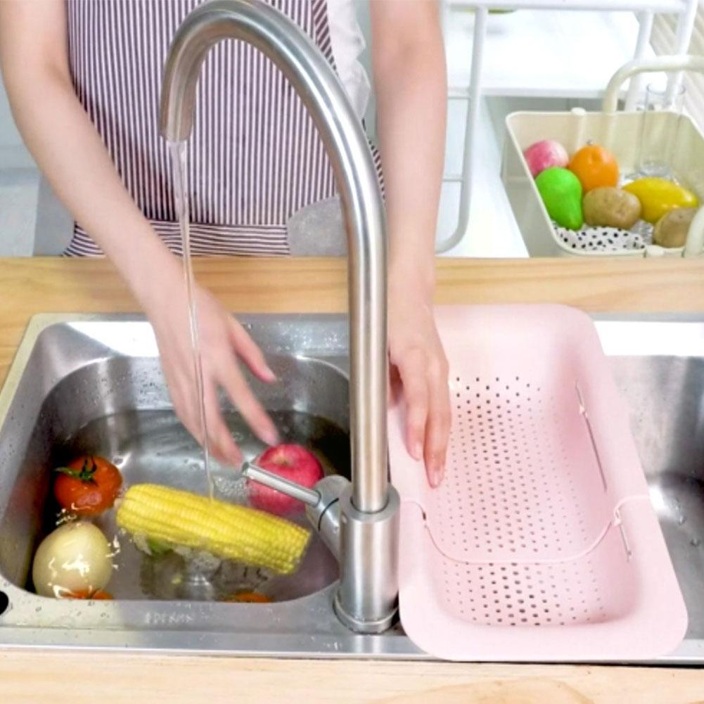 Colador de silicona para escurrir frutas y verduras, colador, escurridor, accesorios de cocina, colador para lavar, 1 unidad, I6n0