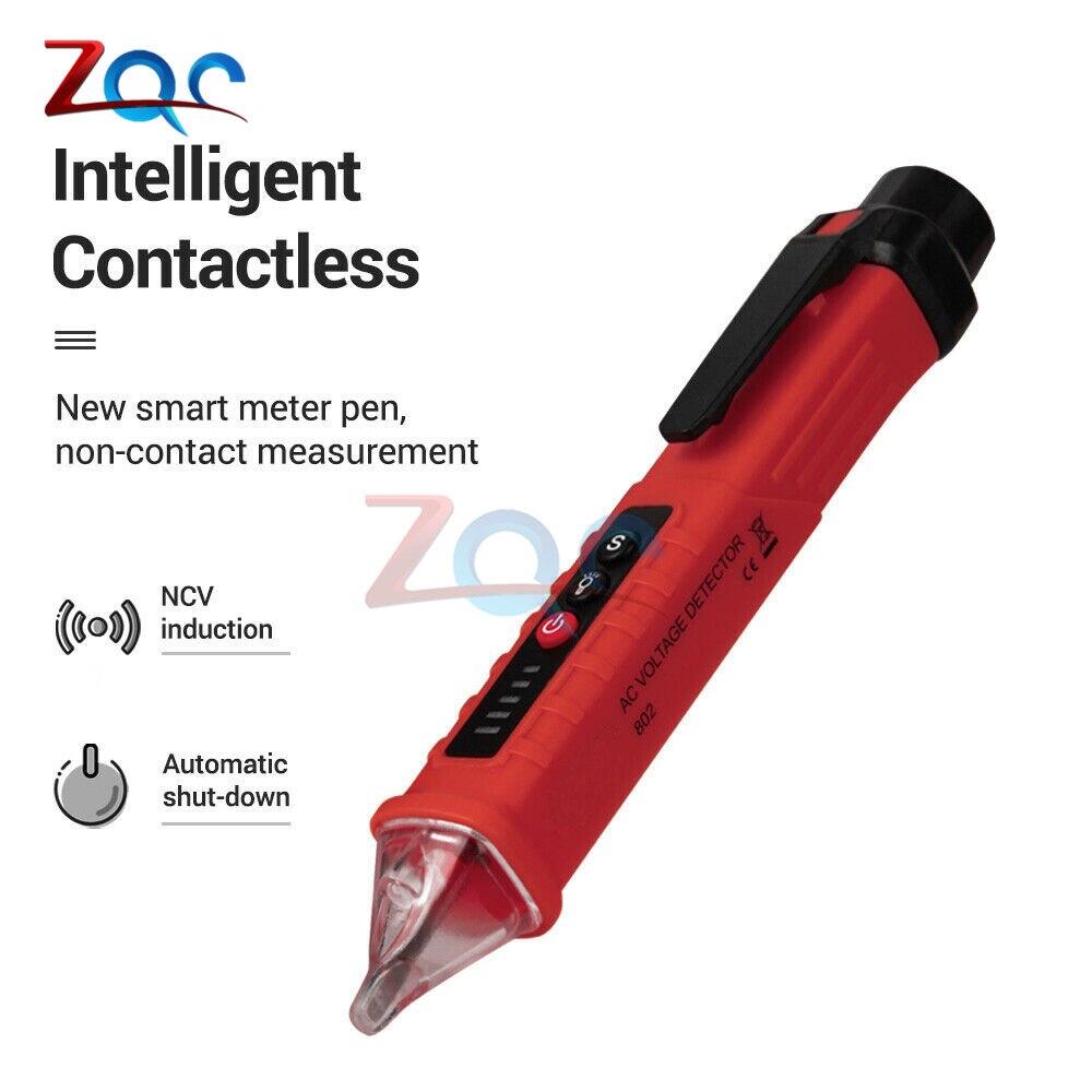 Led digitale 12v-1000v ac spanningsdetectoren contactloze stopcontact muurtester pen voltmeter meter volt stroom elektrische test potlood