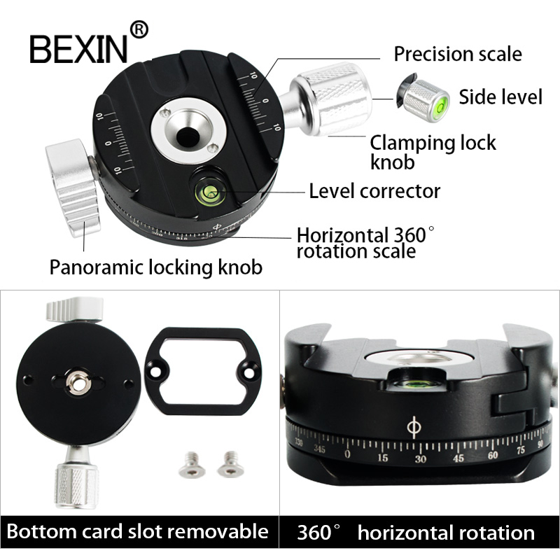 Kamera Drehen Panorama Montage Halterung Klemme Stativ Ball Kopf Adapter schnell Freisetzung Klemme Für Arca schweizerisch Kamera Stativ Einbeinstativ