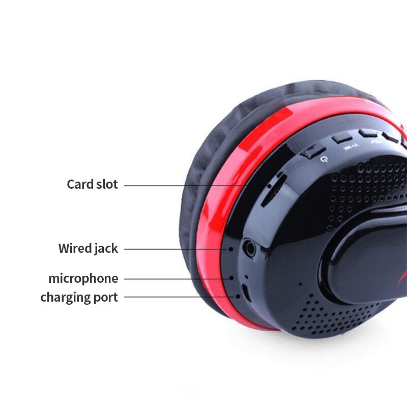 MX666 Wireless Headset Head-mounted Bass Stereo Auriculares bluetooth Support Micro SD TF Card Microphone Gaming Earphone