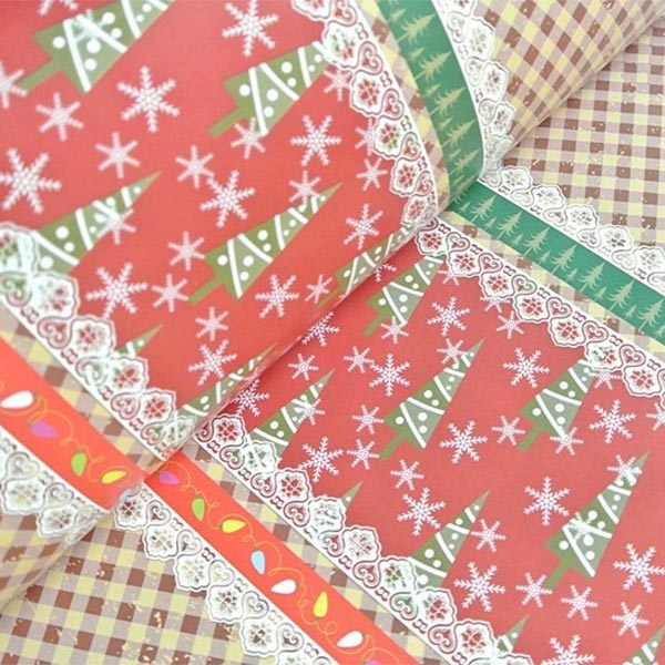 5 pcs Inpakpapier Wrap Artware Verpakking Pakket Papier Kerst Papier 8 Voor