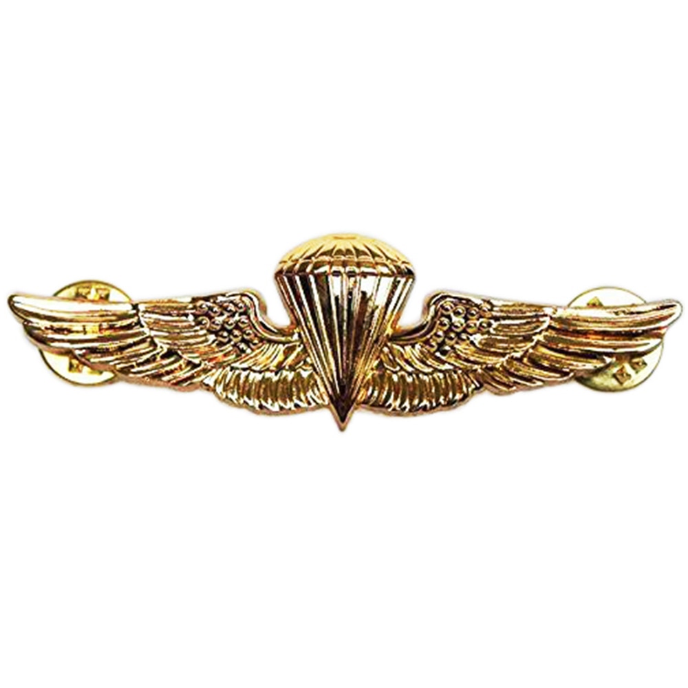 US NAVY PARACHUTE PARACHUTIST LANDINGS WINGS PIN INSIGNIA BADGE