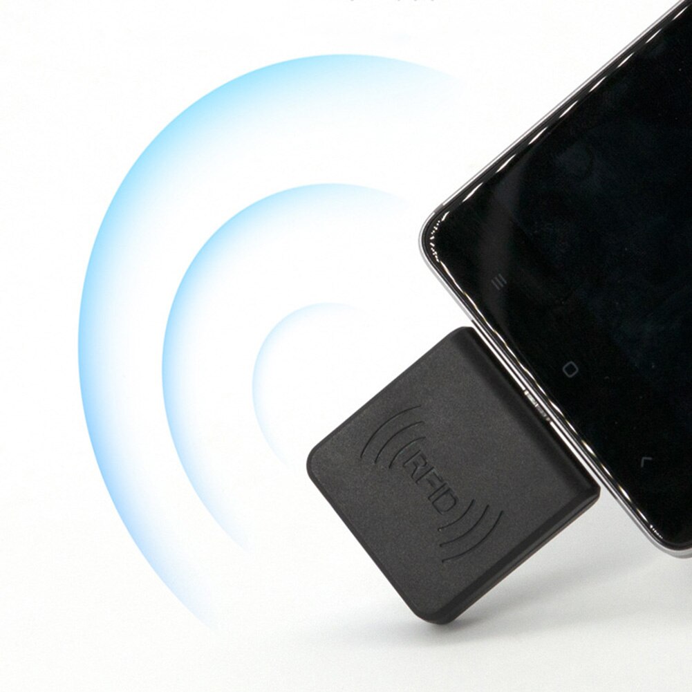 Bærbar micro usb-interface nfc ic-kort mini rfid-læser til android-mobiltelefon