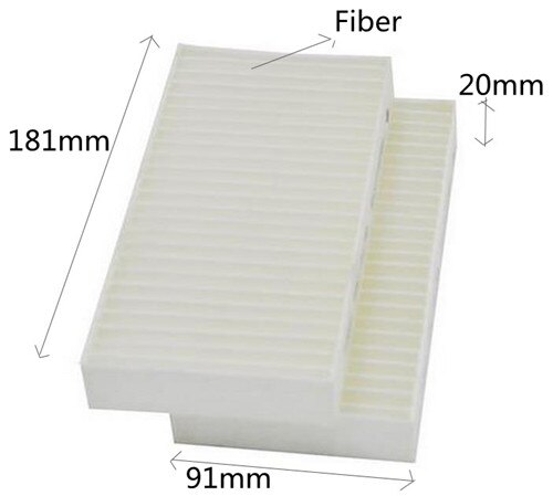Cu1811-2 wix 49093 detaljhandel tillverkning av vita fibrer auto kabinen filter för dodge nitro 181*91*20mm oem 68033193aa 2 st / set
