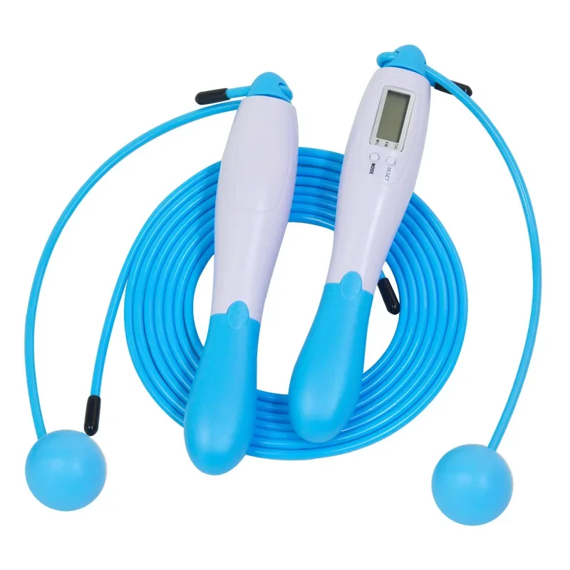 1PC Digital kabellos Kalorien Zähler Springseil Sport Gewichte ÜSpund Fitness Bodybuilding kabellos Digitale Springseile einstellen: Marine Blau