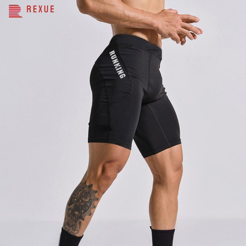 Herr bodybuilding shorts sommar herr crossfit shorts kompression löparshorts gym shorts elastiska kompressionsleggings