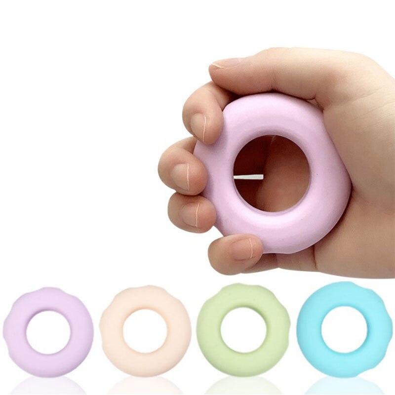O Hand Gripper Ring Hand Resistance Band Finger Stretcher-Exercise for Forearm Wrist Training Hand Expander Grip Silicone