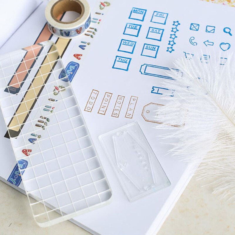 Office Label Transparent Clear Silicone Stamp DIY Scrapbooking/Photo Album Decorative Clear Stamp Craft Stamps