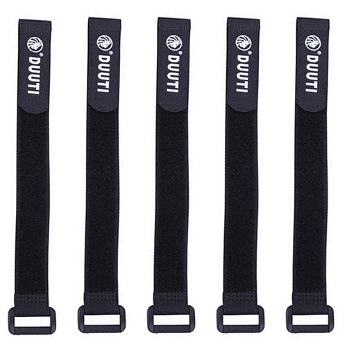 Correas de Velcro ajustables multifuncionales para bicicleta de montaña, accesorios para bici, 10 Uds.: Negro