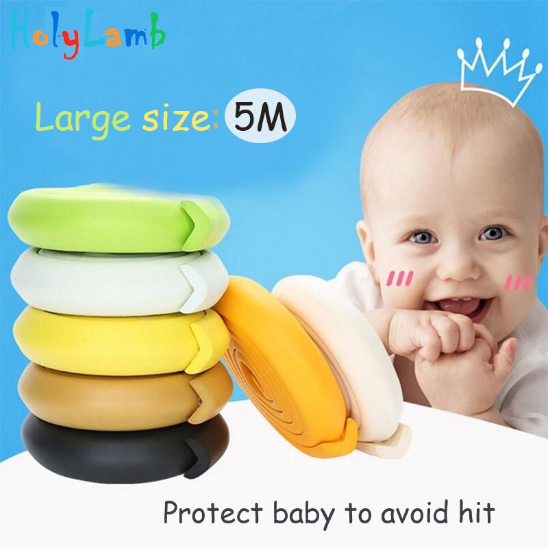 5m børn beskyttelse 5m længde bord beskyttelsesstrimmel baby sikkerhedsprodukter glas kant møbler hjørne beskyttelse af børn