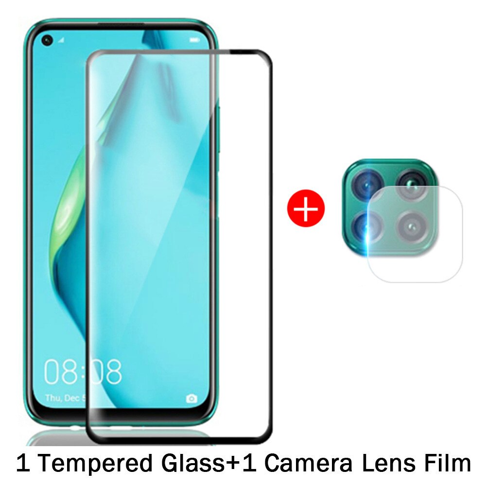 2 w 1 szkło hartowane dla huawei p40 lite osłona ekranu huawei p 40 światło p40 lite 40 lite p40 lite e p40 ekran