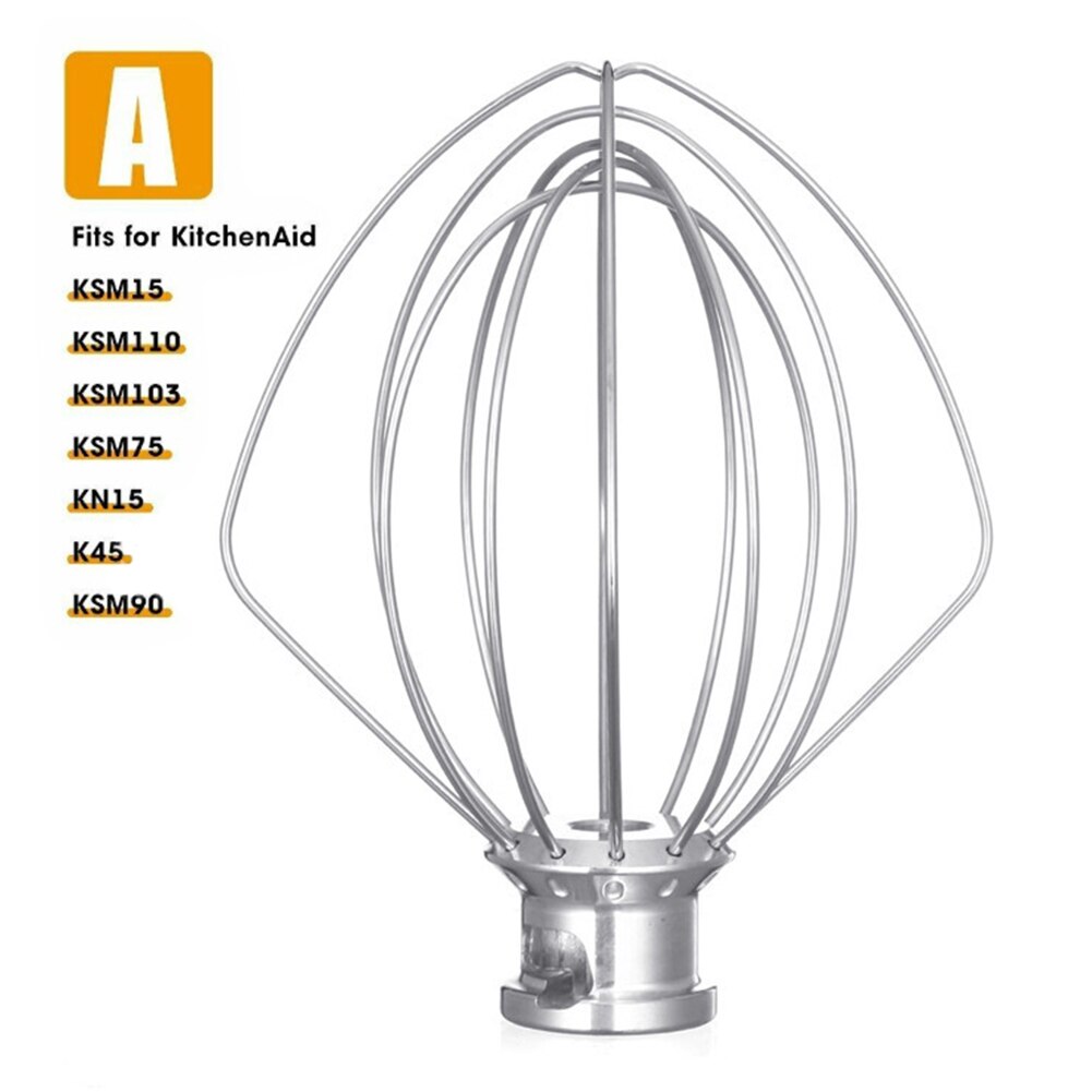 Batidora de alambre para globos, 2 uds., accesorio para harina, pastel, globo, batidor de huevo, crema eléctrica, batidor de huevos, accesorios, herramienta de acero inoxidable