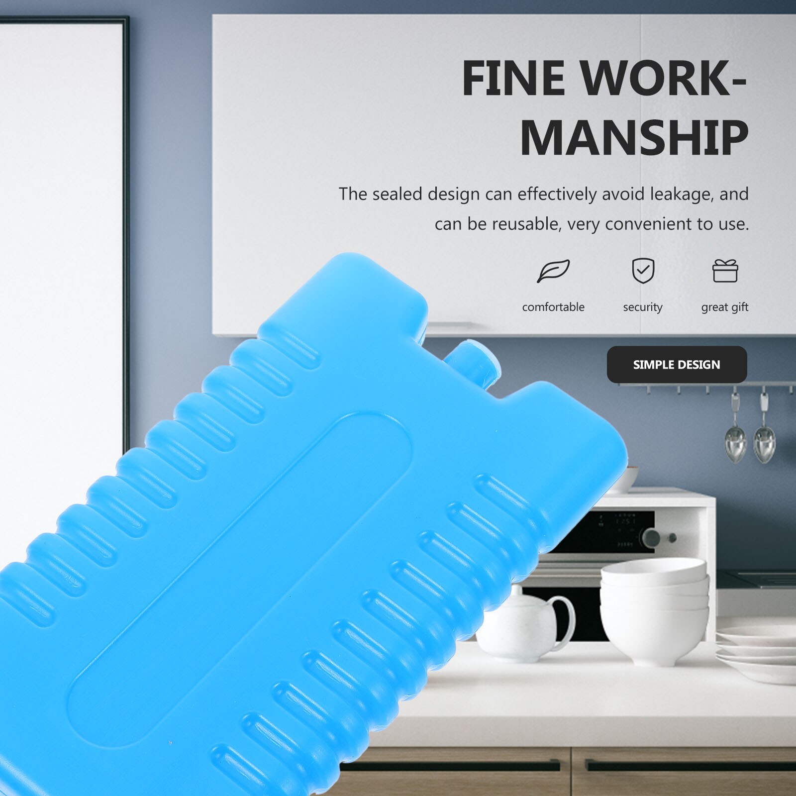 5Pcs Ice Cooling Packs Cooler Ice Case Freezer Ice Packs Freezer Ice Case for Home