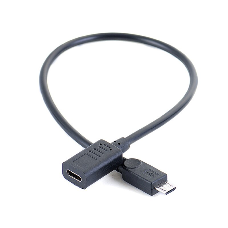 Usb Type-C Female Naar Micro Usb Male Otg Connector Kabel Adapter Voor Samsung Huawei Android Telefoon: WHITE