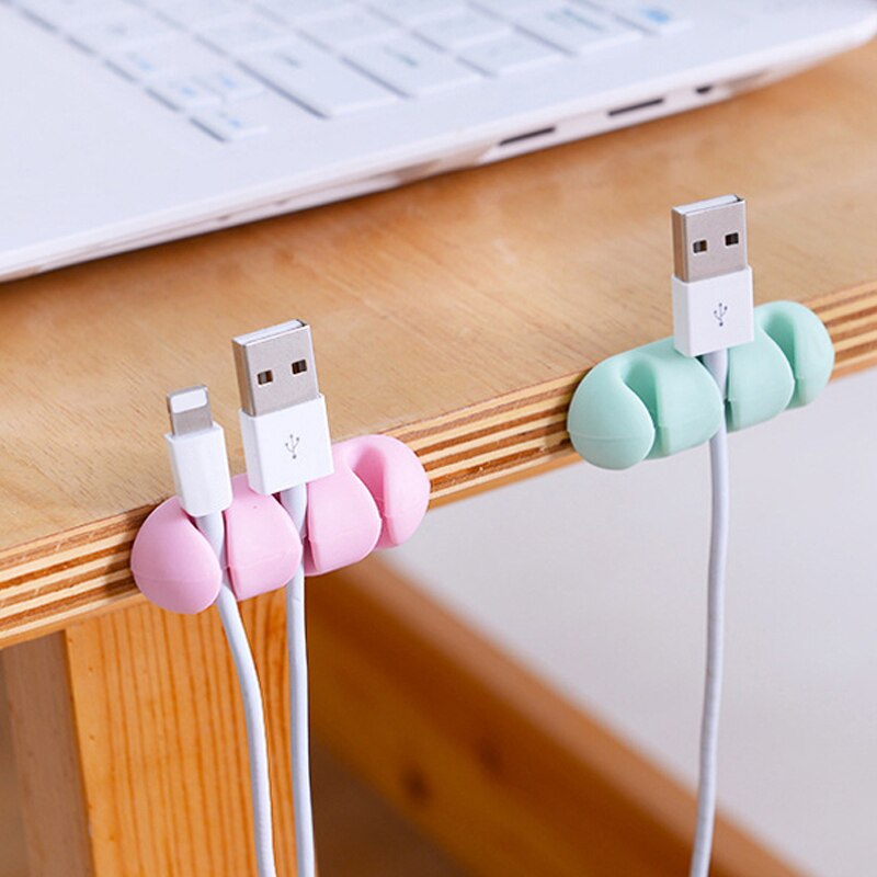 Desktop Self-adhesive Wire Fixing Line Card Subnet Line Fixing Device Data Finishing Fixed Clip Line Manager Cable Clips