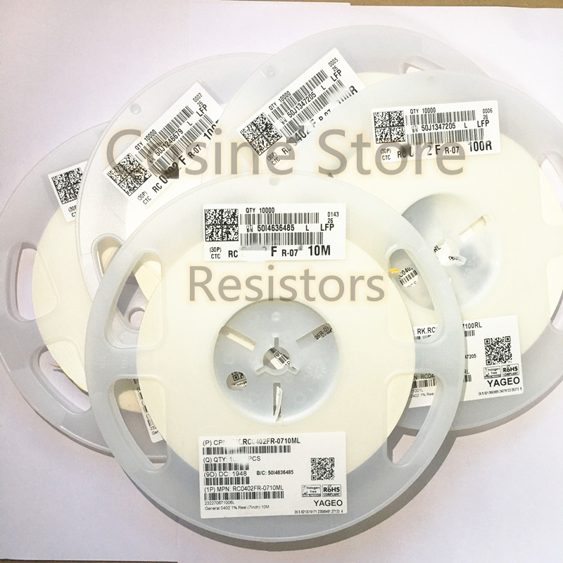 100pcs/Lot 0603 1% 10R 11R 12R 13R 15R 16R 18R 20R 22R 24R 27R 30R 33 Ohm 36R 39R RC0603-FR Thick Film Resistors SMD 1608 F
