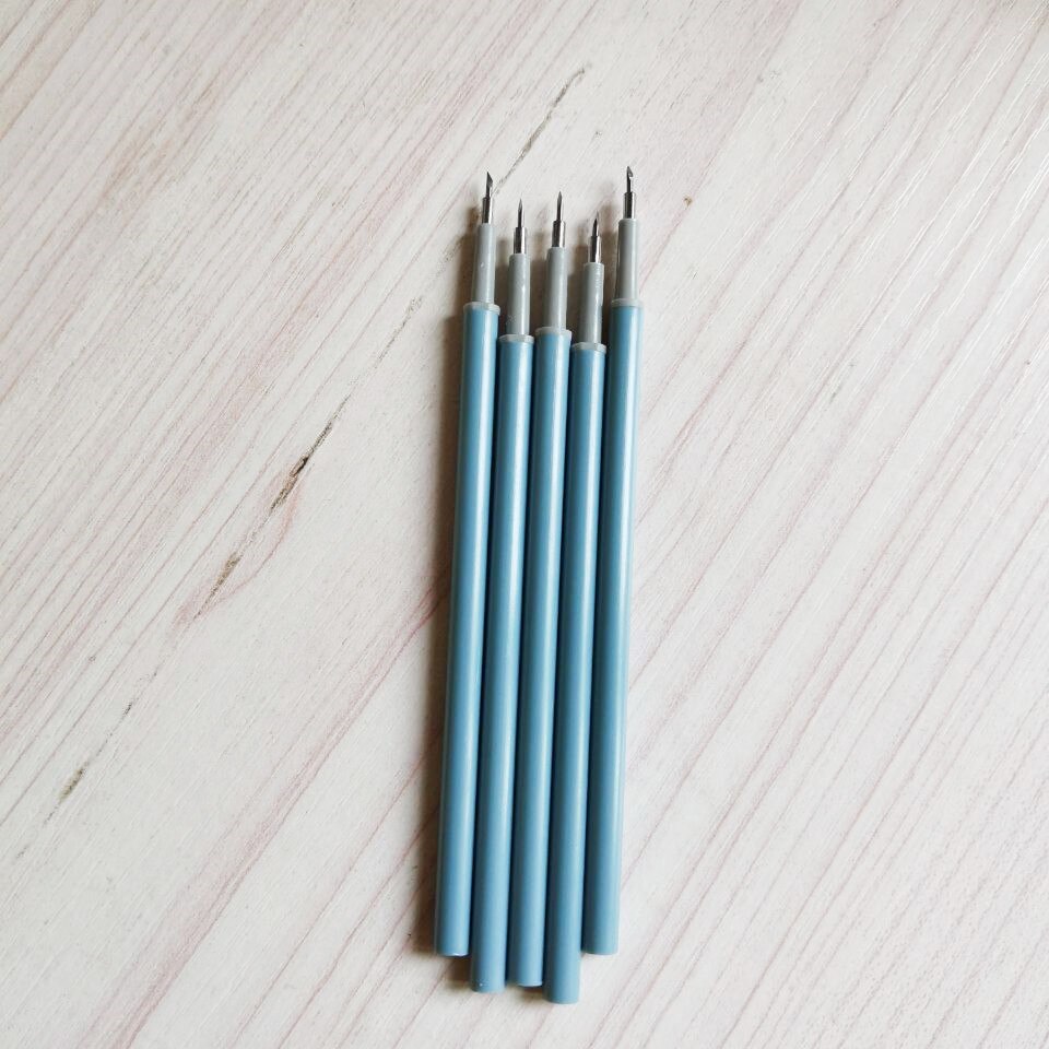 Die Cutter Press Utility Knife Simple Student's Manual Paper Cutting Carving Girl Scrapbooking DIY Tools Craft Style Album Diary: 5 pcs blue