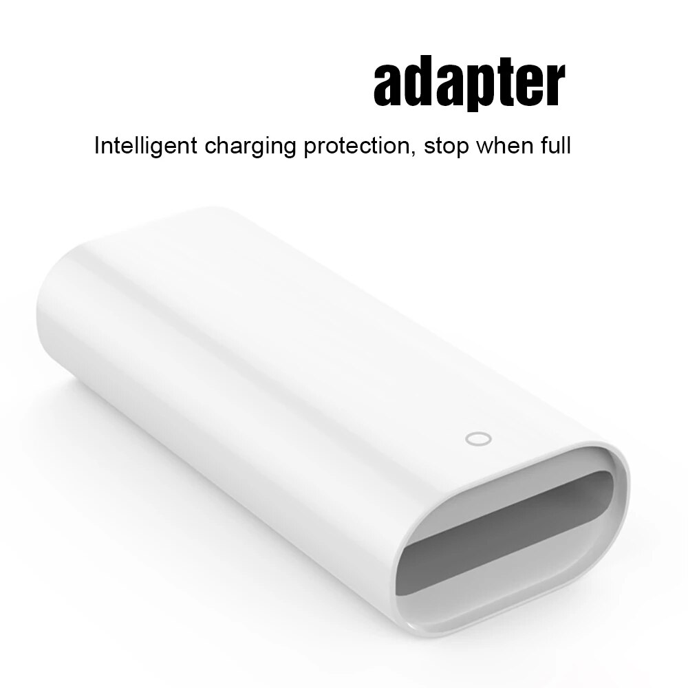 Adapter ładujący EnohpLX kompatybilny z ołówkiem Apple, złącze żeńskie do żeńskiego złącza ładowarki do rysika iPad do ołówka apple