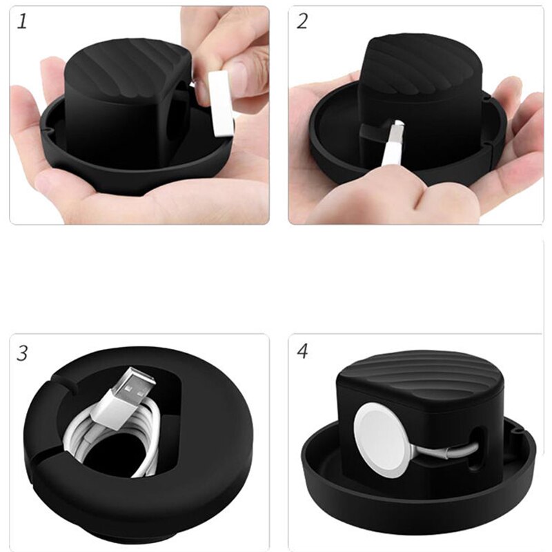 Draagbare Oplader Stand Base Voor Apple Horloge Serie 5 4 3 2 1 Travel Hard Beschermende Voor Airpods Tas Opslag cover Rits Doos