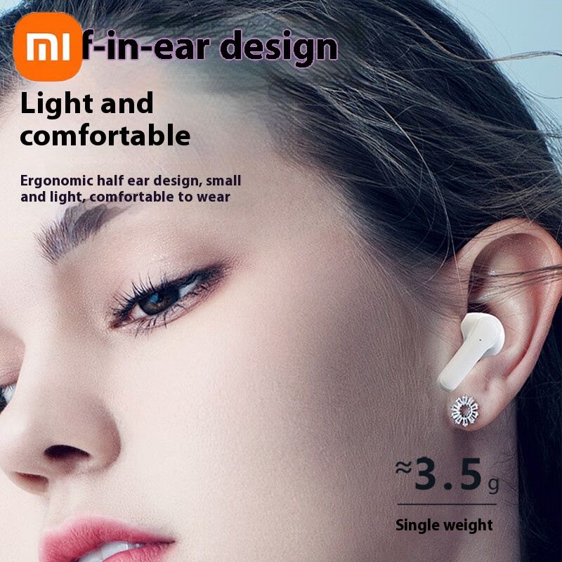 Xiaomi-auriculares Bluetooth con de textura, Bluetooth con Control táctil, micrófono estéreo incorporado, cómodo, semi-en-ea