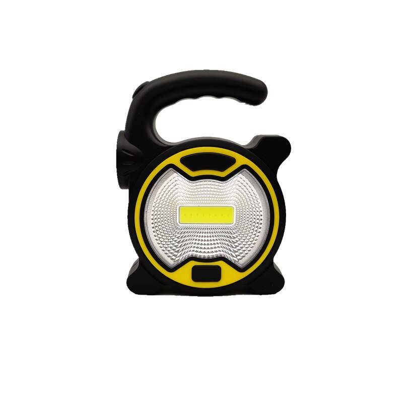 Mingray aa batteri bærbar spotlight 1w led og 3w cob arbejdslampe mini kraftigt håndtag lanterne camping fiskeri billig pris: Default Title