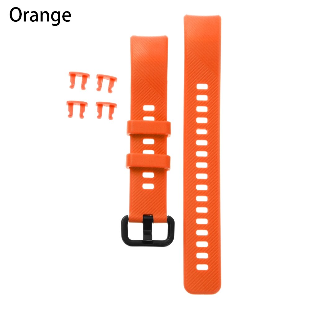 MIIQNUS 1PC Sport Armband ersatz Bunte Klassische Silikon Uhr Band Armband Armband Armband Für Huawei Honor Band 4: orange