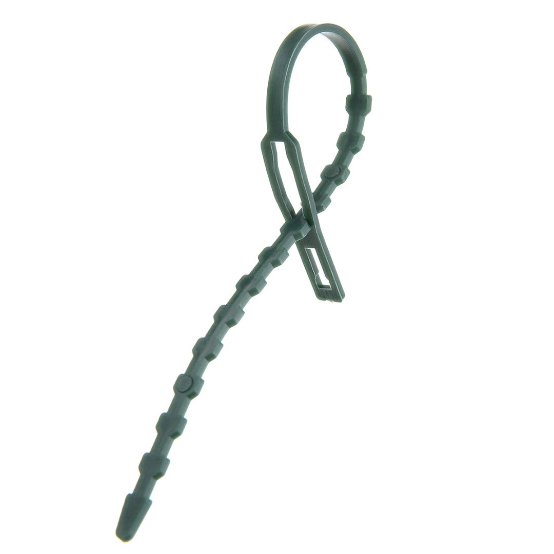 50pcs Adjustable Reusable Plastic Garden Plant Cable Ties Tree Climbing Support Garden Supplies