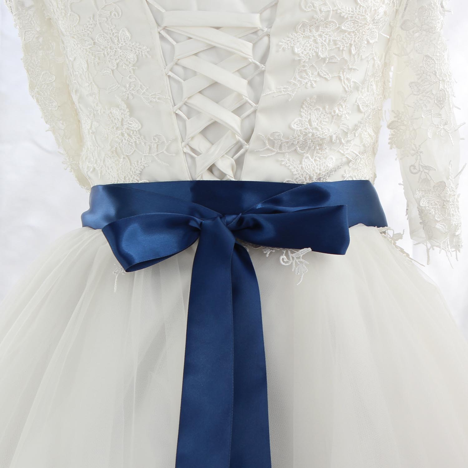 Trouwjurk Riem Strass Riem Bruids Riem Vrouwen Riem Strass Parel Riem Bruiloft Accessoires: dark blue