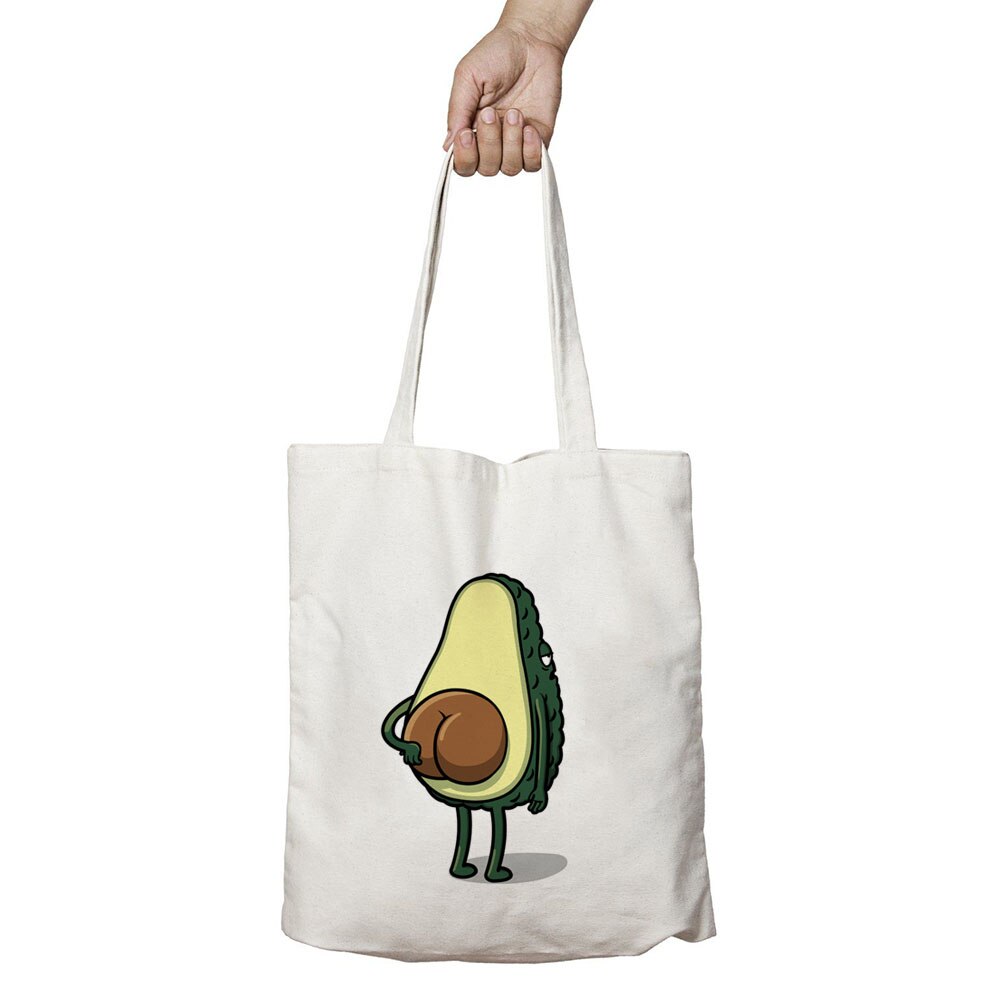 Cute Sport Love Avocado Print Reusable Shopping Bag Women Canvas Tote Bags Printing Eco Bag Cartoon Shopper Shoulder Book Bags