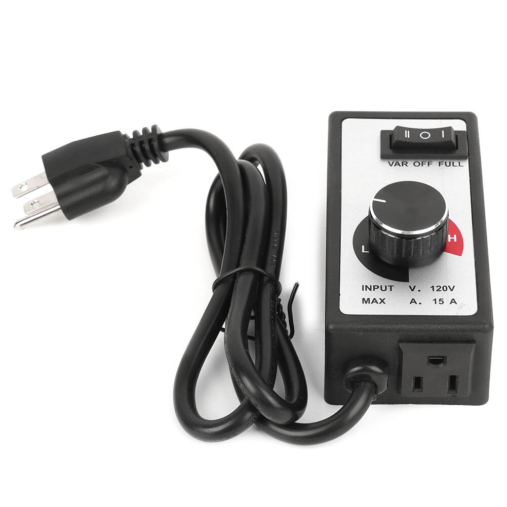 Ac120v 15a motorhastighetsregulator regulator lågspänning 1800w variabel fläkthastighetskontrollomkopplare pwm justerbar fläktregulator