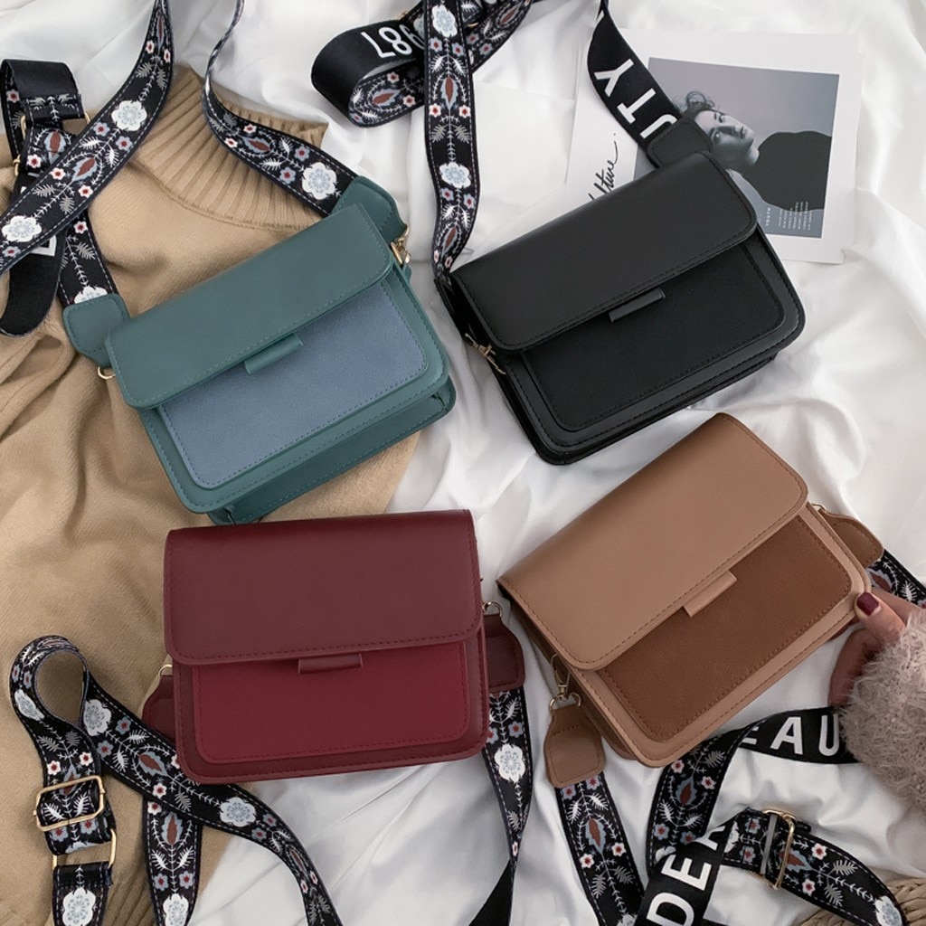 Mini Portable Single shoulder Bag Women's Large Capacity Leather Shoulder Messenger Bag Lady Small Flap criss-cross Bag