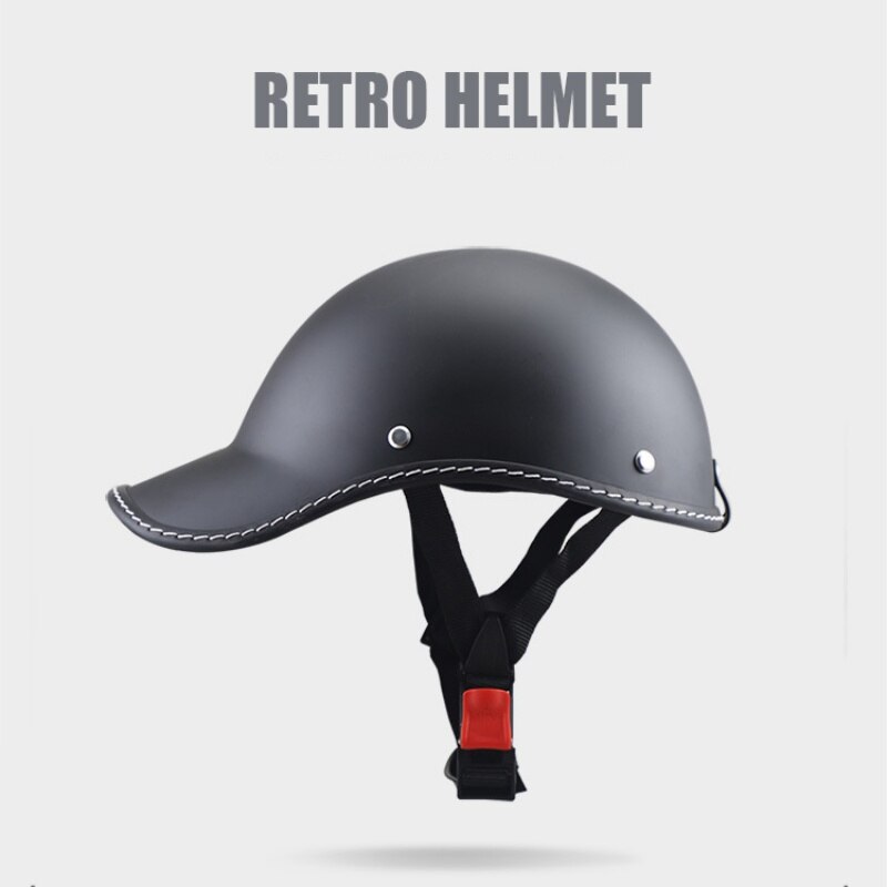 Motorfiets Half Helm Baseball Cap Stijl Half Gezicht Helm Elektrische Fiets Scooter Anti-Uv Veiligheid Harde Hoed