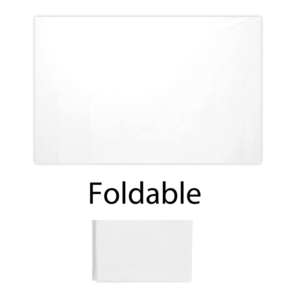 1.8X1.2m White Window Movie Projector Screen Christmas Halloween Movie Foldable Display Cloth Waterproof