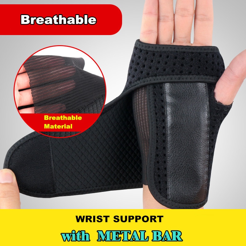 1 Piece Wrist Support Hand Support Carpal Tunnel Splint Protector Arthritis Sprains Strain Wrist Brace Band L631