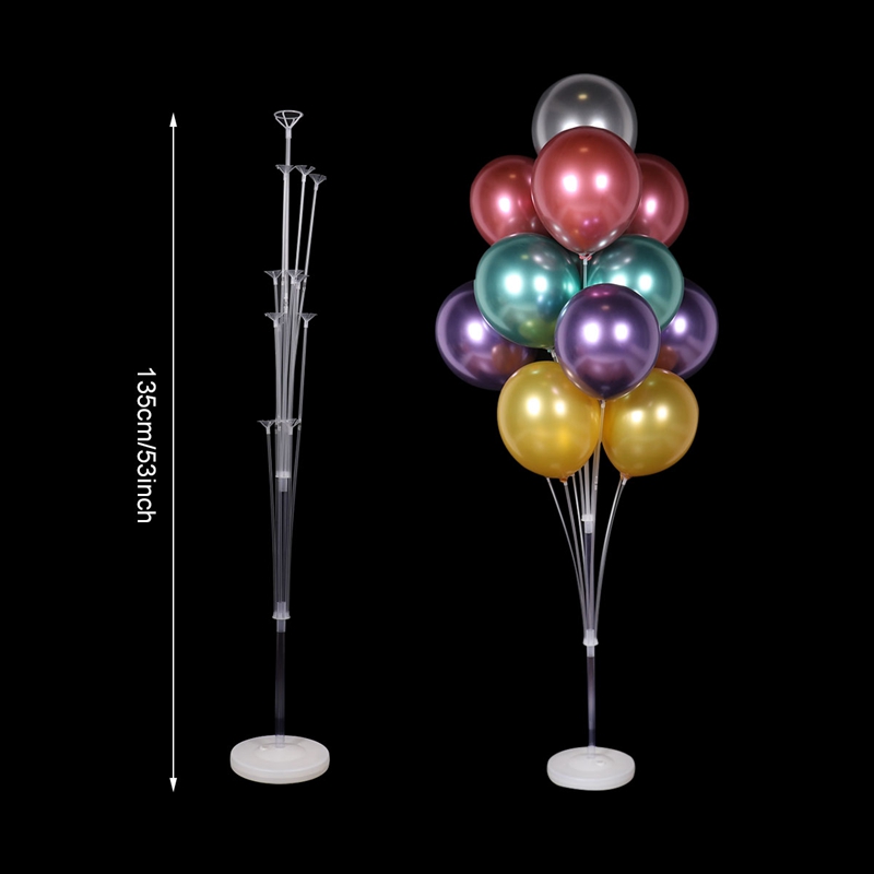 Supporto per palloncini di compleanno Supporto per palloncini Supporto per palloncini Tubi per bastoncini per palloncini Decorazione per feste di compleanno per matrimoni bambino doccia per bambini: rubino