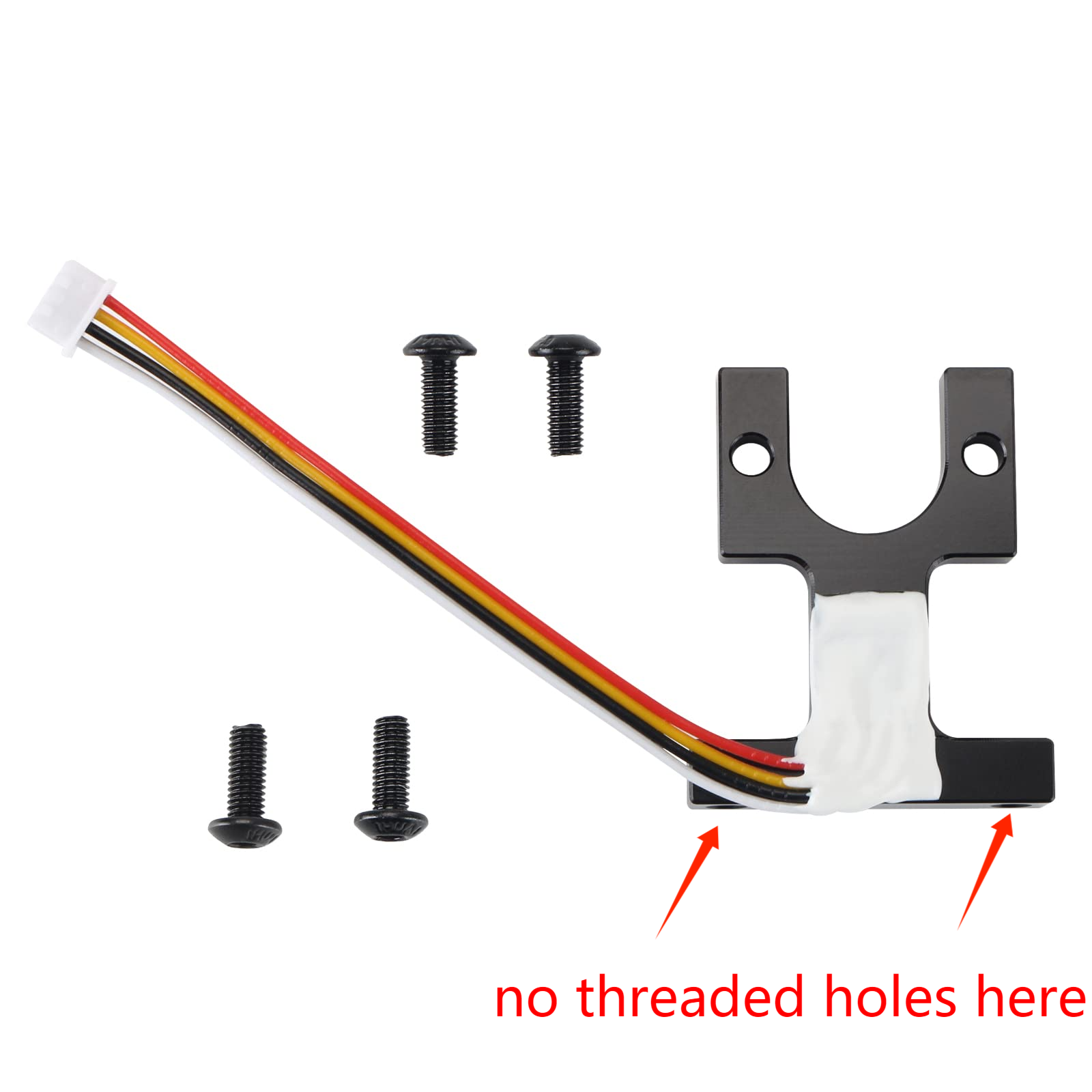 Toaiot Hotend-Kit de bloques de montaje, Sensor de estensómetro, piezas de repuesto, nivelación automática para piezas de impresora 3D Anycubi Vyperr, reemplazo: Blanco