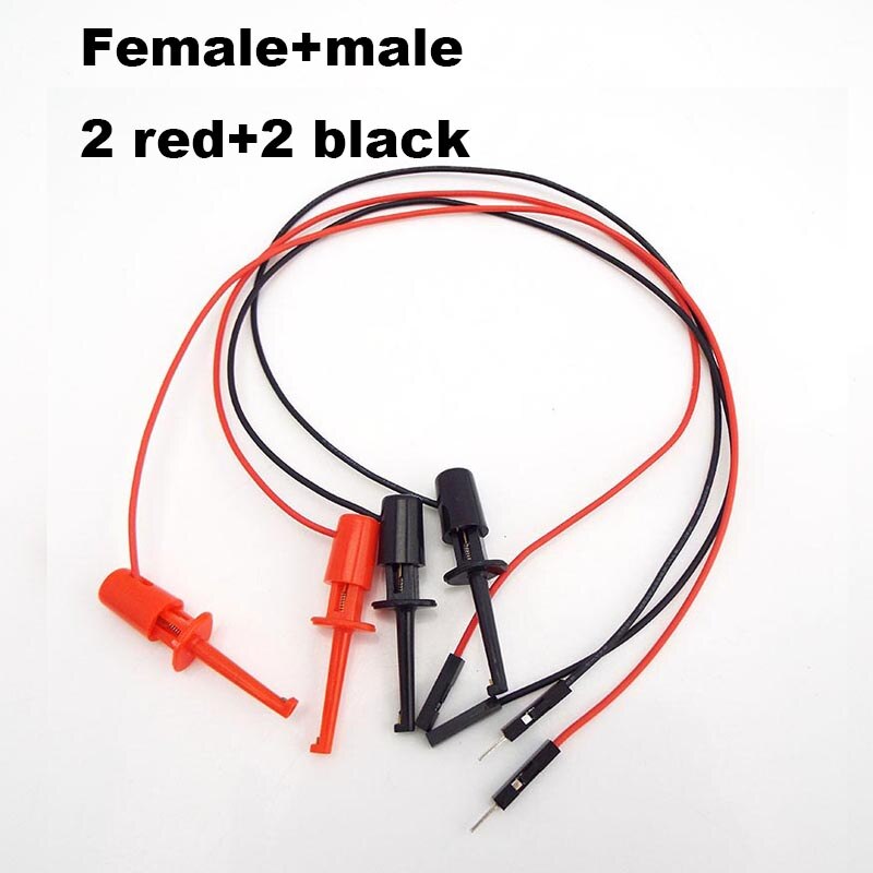 Probe Test Clamp Line Kit Hook Clip for Electronic Testing Grabber Round Crocodile Electric Logic Analyzer Cable Gripper: type 3-set