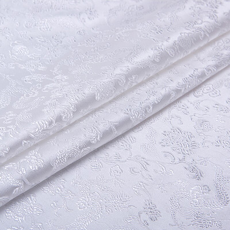 75cm Satin Silk Brocade Fabric Dragon Pattern Fabric for Sewing DIY Material for Clothes Width 75cm