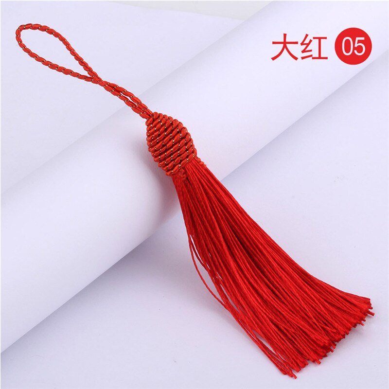 15cm Silk Tassel Fringe Sewing Bang Tassel Trim Key Tassels for Silk Tassels DIY Embellishment Curtain Accessories Parts: color 05
