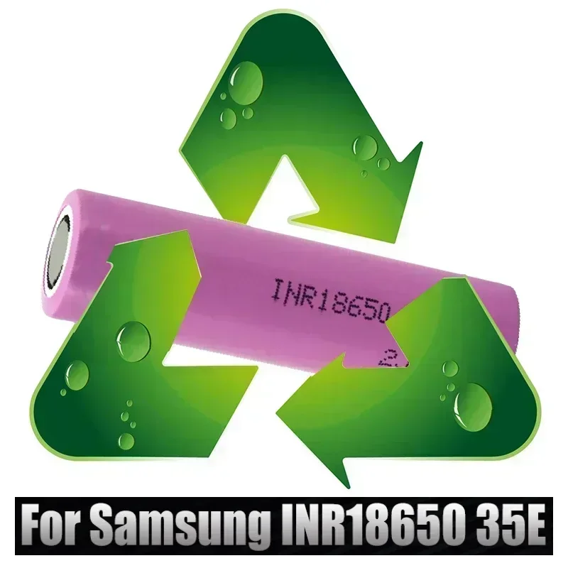 100% original 18650 3500mah 20th descarga inr18650 35e 3500mah 18650 3,7 v batería recargable de iones de litio