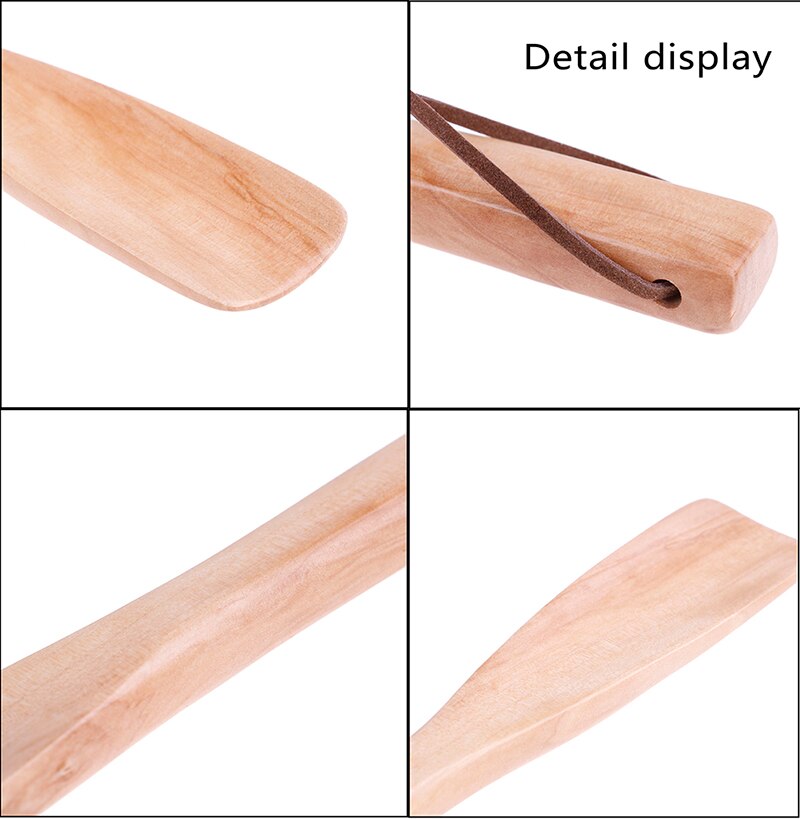 25cm tirar de la bocina del zapato conveniente uso de los zapatos de cuerno y cuchara Zapatos bocinas zapatos de madera cuchara
