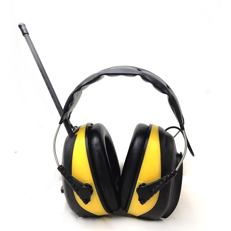 NRR 25dB MP3 AM FM Radio Hearing Protection Ear Muffs Electronic Ear Protector Noise Reduction Safety Earmuffs for Working