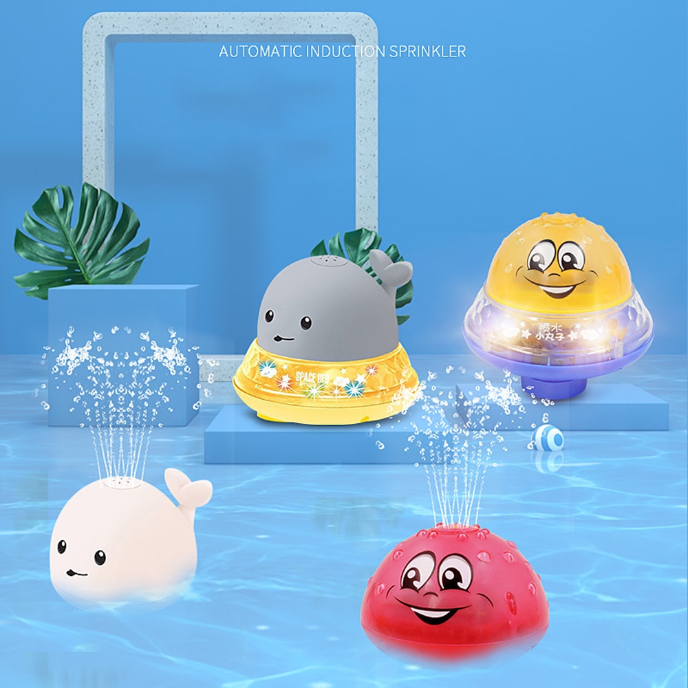 Giocattoli Da Bagno bambino Doccia Acqua Gioco Whale Spray Divertimento HA CONDOTTO LA Luce Sfera Musicale Vasca Per Bambini Bagno Impermeabile Giocattoli Da Bagno per regalo dei bambini