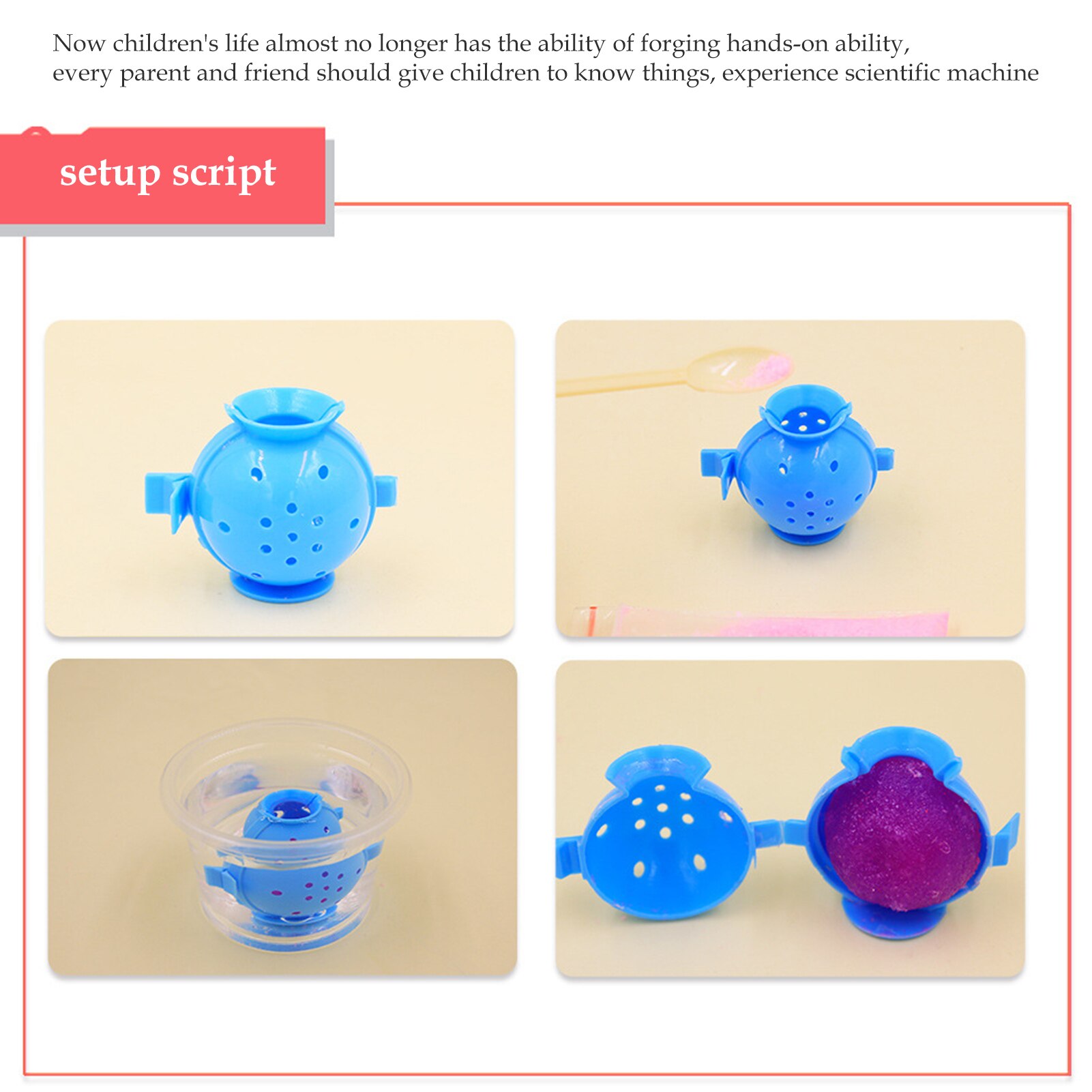 DIY Magic Bouncy Ball Set Handmade Unique Colorful Educational Toy Kit Handmade Custom Ball Toy For Toddlers Children Kids