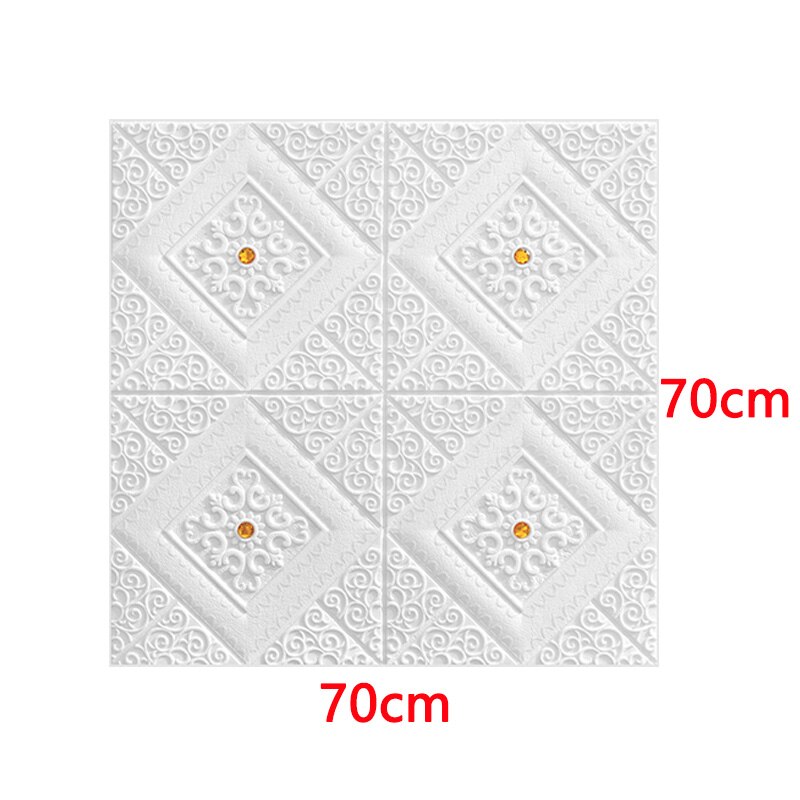 3D Foam Wall Panels Self Adhesive Ceiling Stickers Self-loading Roof Wallpaper Kid Room Home Office Decoration Foam Soft Package