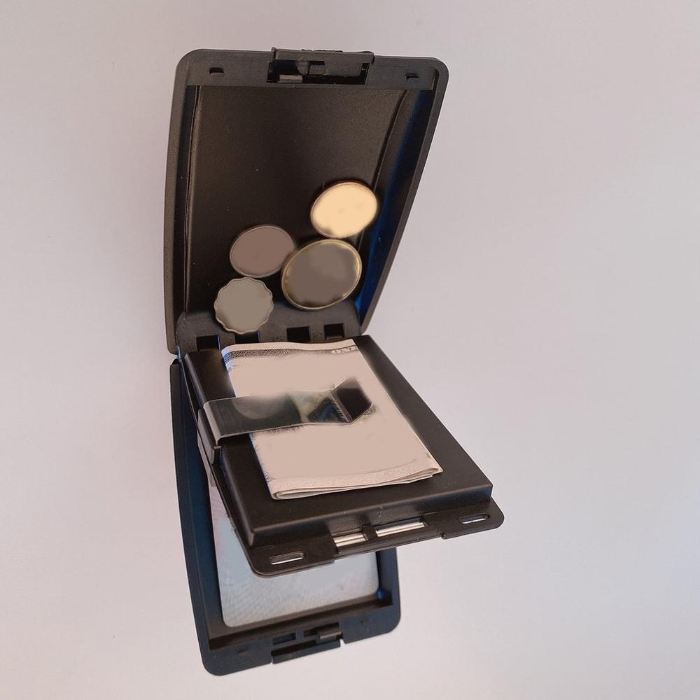 Simple Style RFID Multifunctional Light and Strong Aluminum Security Wallet RFID Non-scan Metal Wallet