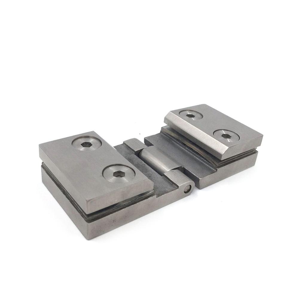 180 degree double-sided open-close glass clip 304 Stainless Steel Precision Casting Wine Cabinet Hinge Door Hinge
